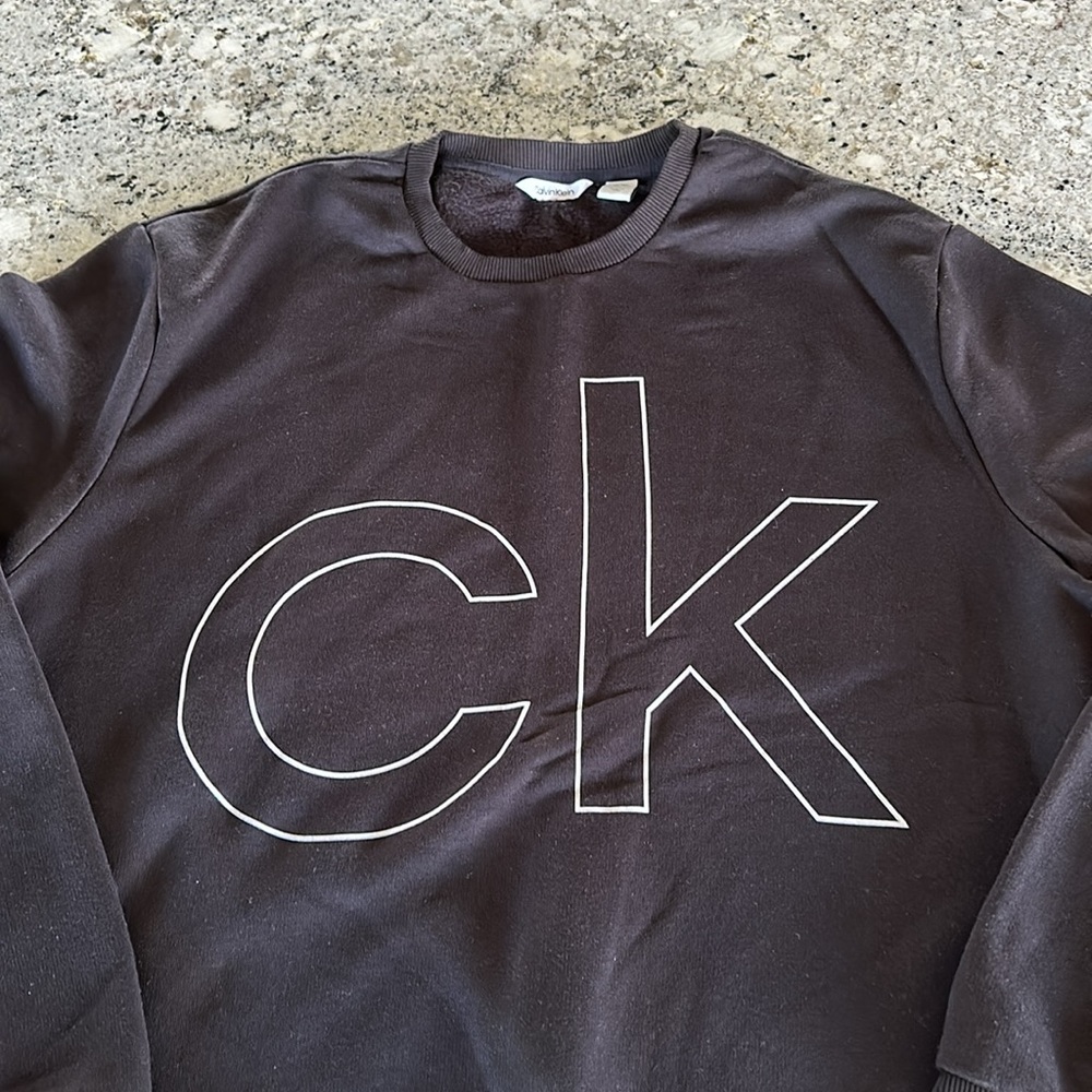 Calvin Klein Men’s Crewneck Sweatshirt - Black - XXL - Picture 2 of 5